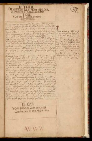 I. Cap.: Von der Neu-Stadt Rotenburg.