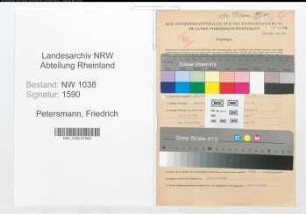 Entnazifizierung Friedrich Petersmann , geb. 31.08.1900 (Jurist)