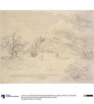 Ansicht der Burg Hohenzollern von Süden
