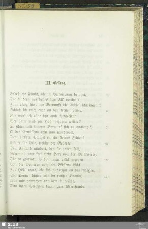 III. Gesang