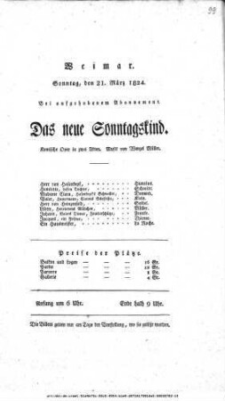 Das neue Sonntagskind