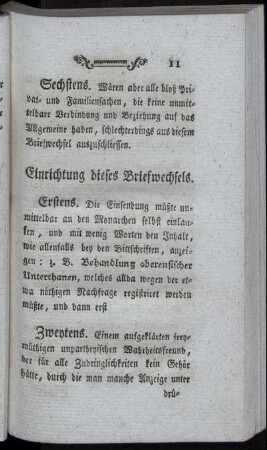 Einrichtung dieses Briefwechsels.