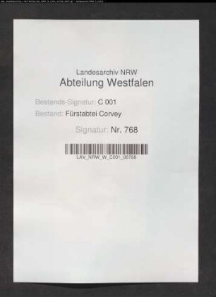 Abgaben von den Pachtgütern in Amelunxen