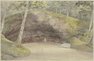 Felsgrotte im Park zu Wilhelmsthal bei Eisenach