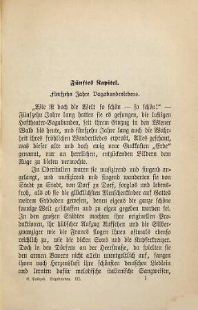 Die Vagabunden : Roman, 3. Band