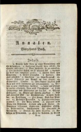 Annalen. Vierzehntes Buch