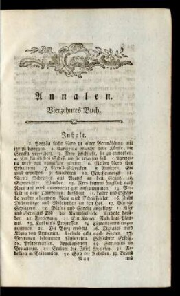 Annalen. Vierzehntes Buch