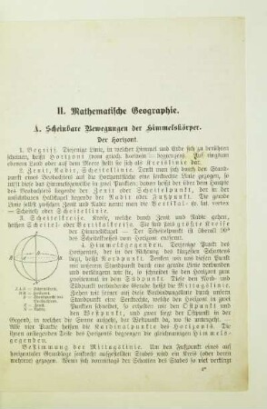 II. Mathematische Geographie