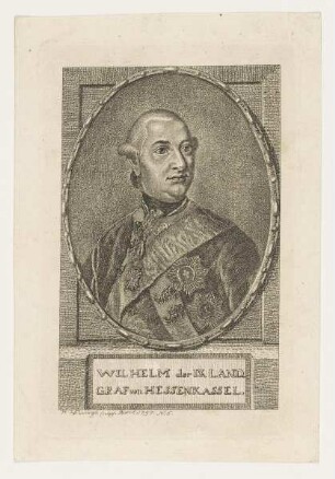 Bildnis des Wilhelm der IX. Landgraf von Hessen Kassel