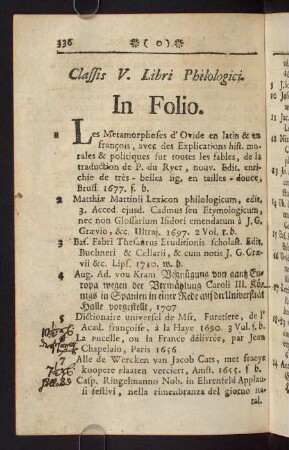336-370, Classis V. Libri Philologici