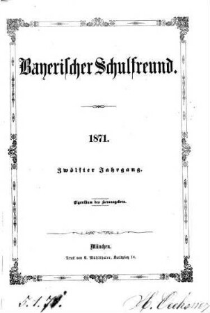 Bayerischer Schulfreund. 12, 12. 1871
