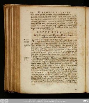 Caput Tertium. Quo de Adamo cum & prae Muliere Transgressionis primae Reo disseritur.