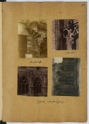 Dom, Erfurt: Details (aus: Skizzen- und Fotoalbum 8)