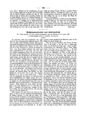 Religionsunterricht und Arbeitsschule : (Schluß)