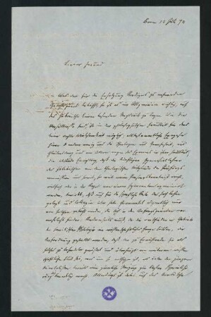 Brief vom 12. Juli 1874