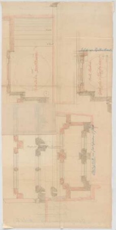 Thiersch, Friedrich von; München, Georgenstr. 16; Haus Thiersch - 2. Variante - Fenster (Schnitte)