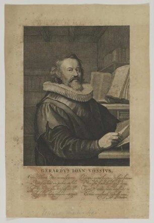 Bildnis des Gerardvs Ioan. Vossivs
