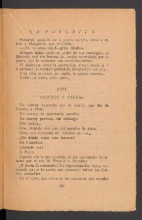 XVII - Efectos y causas