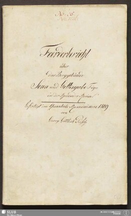 Foerderbericht über das Berggebäude Sonn und Gottesgabe Fdgr. in der Braender Revier - 17.7156 4.