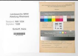 Entnazifizierung Hans Schlorff , geb. 14.09.1914 (Oberfeldwebel)