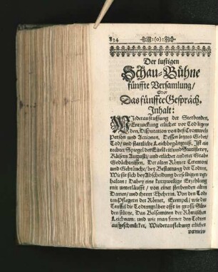 Der lustigen Schau-Bühne fünffte Versamlung/ ...
