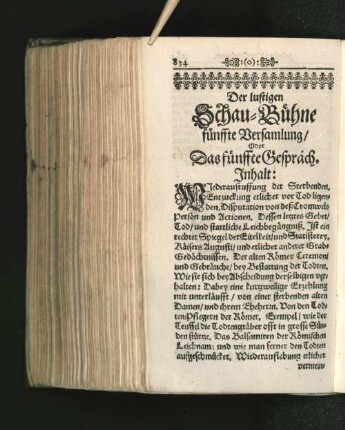 Der lustigen Schau-Bühne fünffte Versamlung/ ...