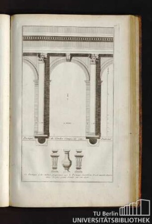 42. Portique de l'Ordre Composite sans Piedestal.