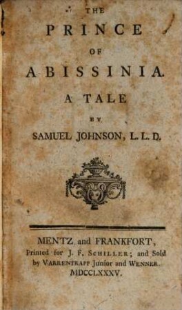 The prince of Abissinia : [Rasselas].