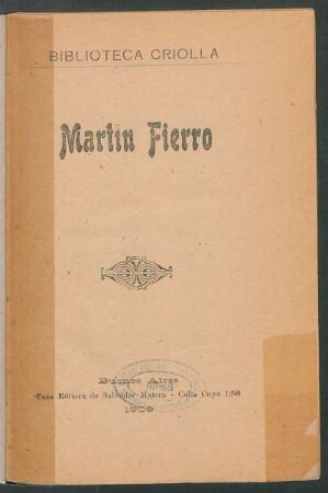 Martín Fierro