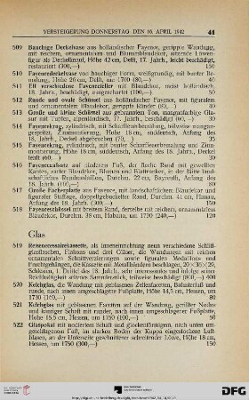Glas (Nr. 519-547)