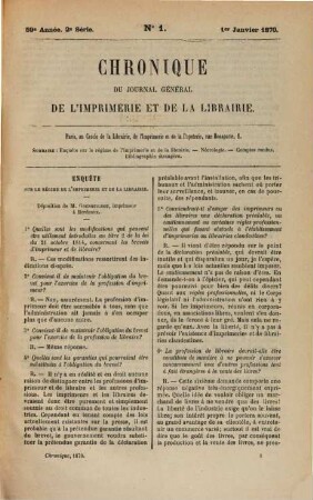 Bibliographie de la France. Partie 1, Bibliographie officielle. Livres. 1870 = Sér. 2, T. 14, Pt. 2