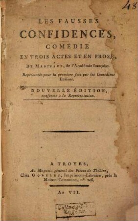 Les fausses confidences