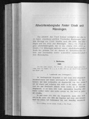 Altwürttembergische Ämter Urach und Münsingen