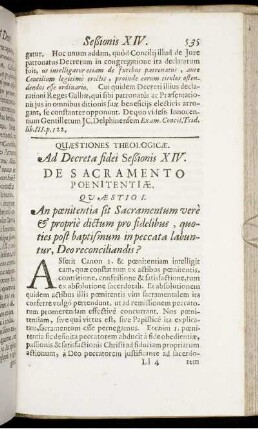 De Sacramento Poenitentiæ.