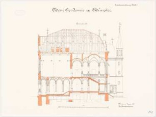 Universität Münster Neue Akademie: Querschnitt 1:100