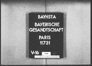 Tauffkirchen, Max Graf von, Generalleutnant, Nachlaß