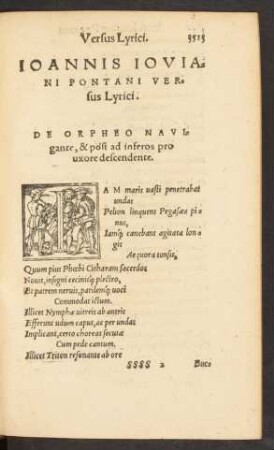 Ioannis Ioviani Pontani Versus Lyrici.