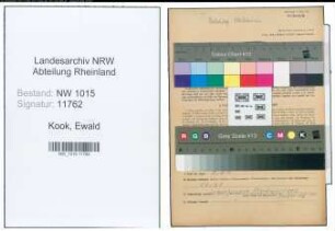 Entnazifizierung Ewald Kook , geb. 20.07.1901 (Reichsbahnsekretaer)
