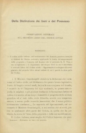 Osservazioni generali sul secondo libro del Codice civile