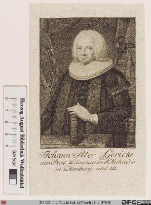 Bildnis Johann Peter Gericke