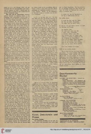 Beachtenswerte Bücher