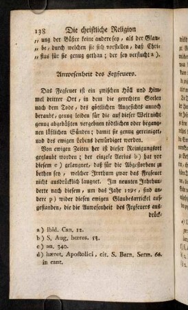 138-168, Anweseneit des Fegfeuers