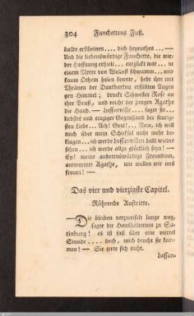 Das vier und vierzigste Capitel. Rührende Auftritte.