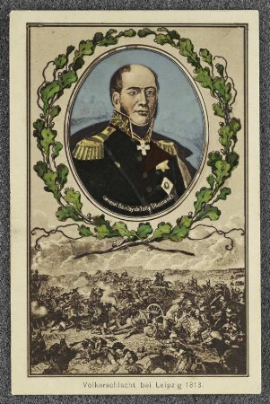 Völkerschlacht bei Leipzig 1813. : General Barclay de Tolly, (Russland).