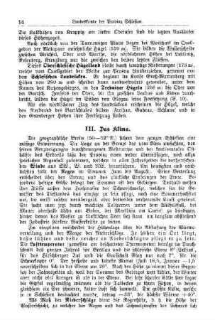 III. Das Klima