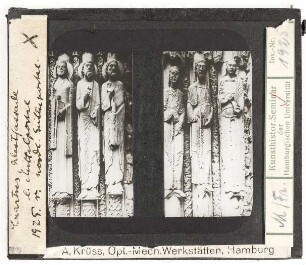 Chartres: Westfassade, nördl. Seitenportal, Gewände