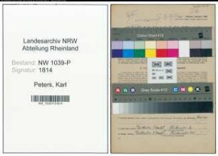 Entnazifizierung Karl Peters , geb. 06.01.1891 (Lehrer)