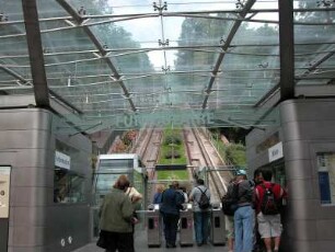 Standseilbahn, Talstation, zum Montmartre