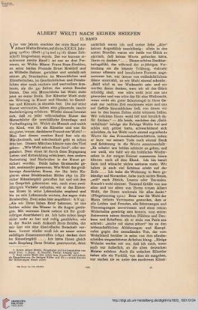 36: Albert Welti nach seinen Briefen : II. Band