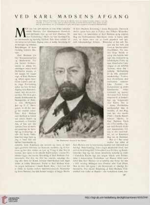 2: Ved Karl Madsens Afgang